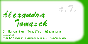 alexandra tomasch business card